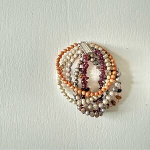 Natural Stone Multi Layered Bracelet